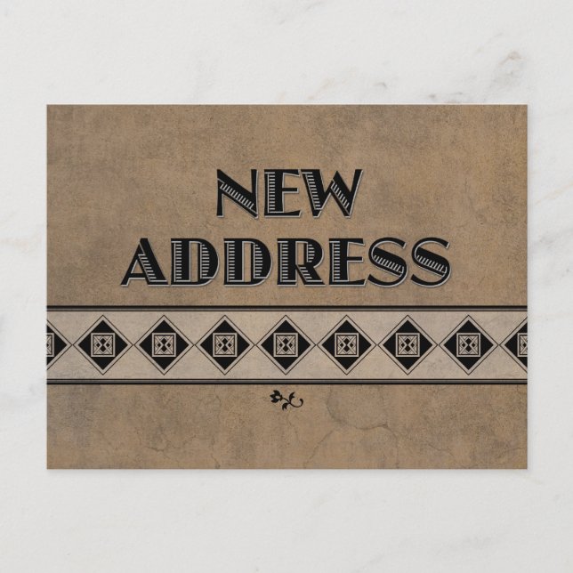 Tarjetas postales decorativas moradas de cambio de (Anverso)