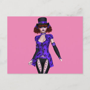 TARJETAS POSTALES DEL CHICA DE GÓTICO EMO CUIDADO