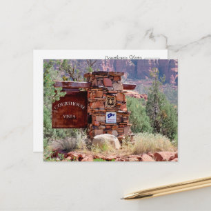 Tarjetas postales del letrero de bienvenida Courth
