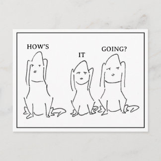 Tarjetas postales divertidas de perros de dibujos