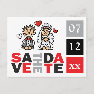 Tarjetas Postales Divertidas Novia Novio Guardar F