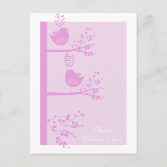 Tarjetas postales El día de San Valentín de Aves d (Anverso)