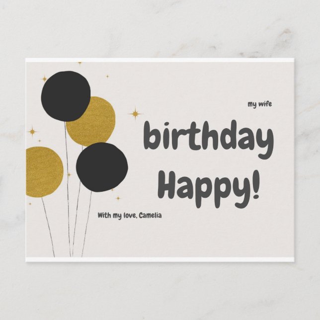 Tarjetas postales Feliz Cumpleaños (Anverso)
