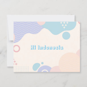 Tarjetas postales G6 Hola Indonesia