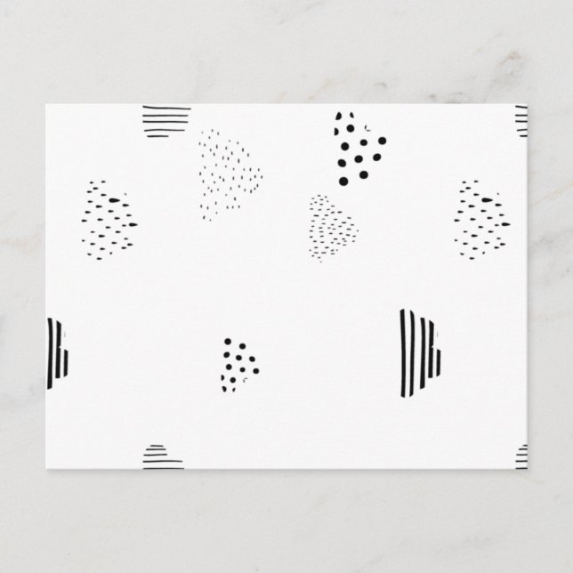 Tarjetas Postales Geométricas Modernas | Papelería (Anverso)