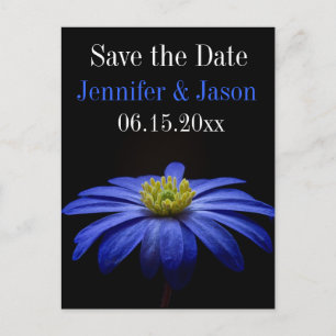Tarjetas Postales Hermosas Flores Azules Guardar F