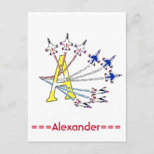 Tarjetas Postales Inicial A de Thunderbirds