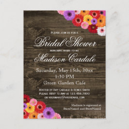 Tarjetas postales invitadas a la ducha de novia de