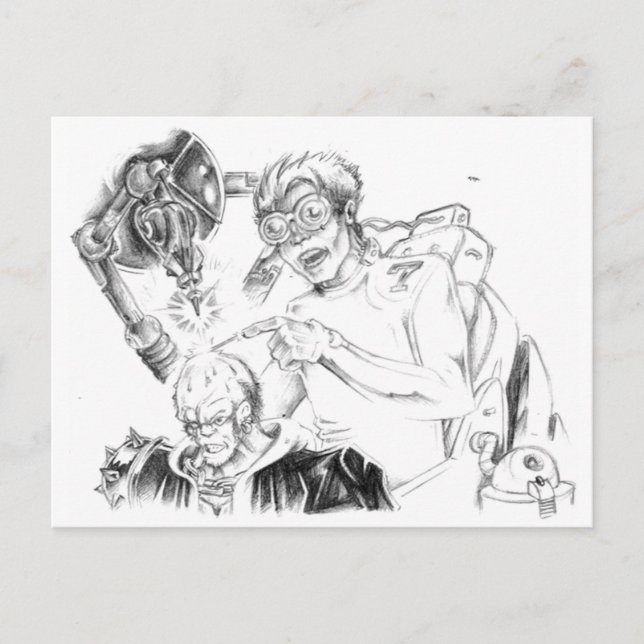 Tarjetas postales Mad Skillustrator (Anverso)