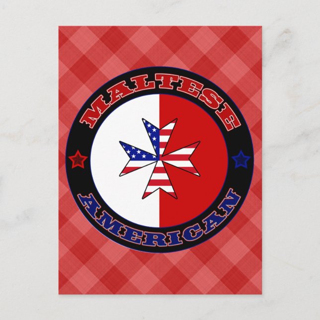 Tarjetas postales maltesas de la Cruz Americana (Anverso)