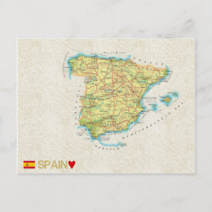 TARJETAS POSTALES MAPA ♥ España