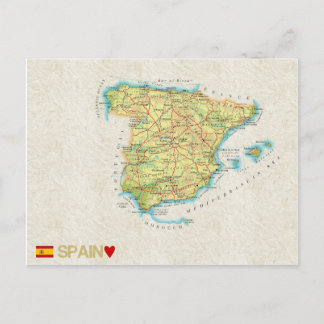TARJETAS POSTALES MAPA ♥ España