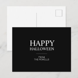 TARJETAS POSTALES MINIMALISTAS DE FELIZ HALLOWEEN 