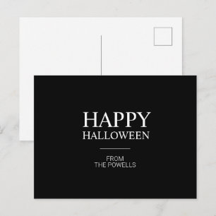 TARJETAS POSTALES MINIMALISTAS DE FELIZ HALLOWEEN 
