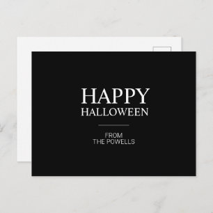 TARJETAS POSTALES minimalistas DE HAPPY HALLOWEEN 
