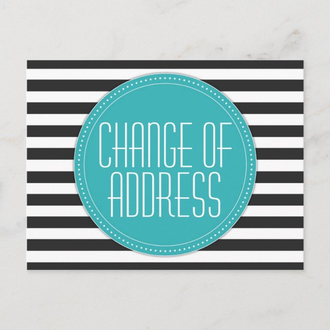 Tarjetas postales modernas de cambio de dirección  (Anverso)