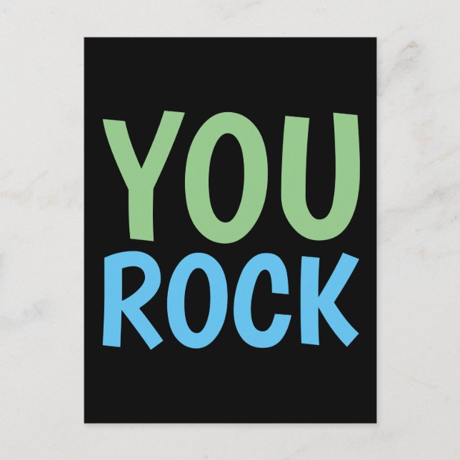 TARJETAS POSTALES MOTIVATIVAS DE USTED ROCK (Anverso)