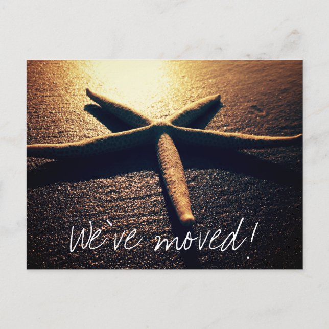 Tarjetas postales móviles de estrellas de mar para (Anverso)