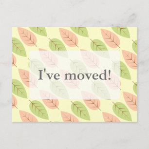 Tarjetas postales móviles de impresión de hojas   