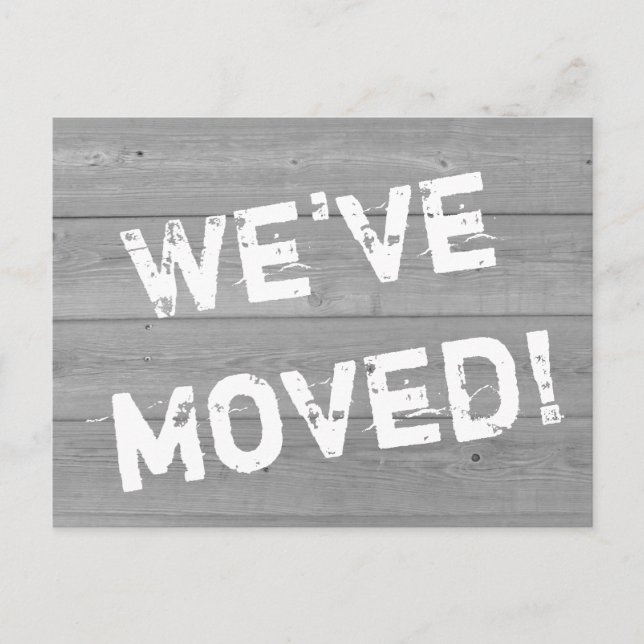 Tarjetas postales móviles de panel de madera con a (Anverso)