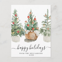 Tarjetas Postales Navideñas De Árboles De Navidad