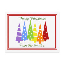 Tarjetas Postales Navideñas Personalizadas Arcoíri