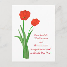 Tarjetas postales para guardar la fecha, Tulipanes