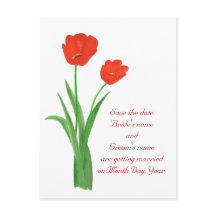 Tarjetas postales para guardar la fecha, Tulipanes
