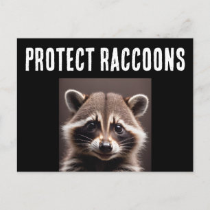 TARJETAS POSTALES PARA PROTEGER MAPACHES