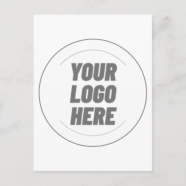 Tarjetas postales personalizadas con su logotipo a (Anverso)