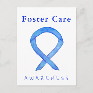 Tarjetas postales personalizadas de la cinta azul 