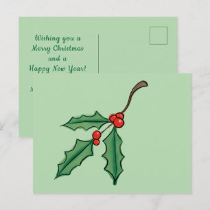 Tarjetas postales personalizadas de Navidad con ac