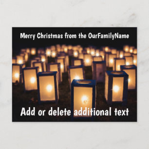 Tarjetas postales personalizadas de Navidad con ve