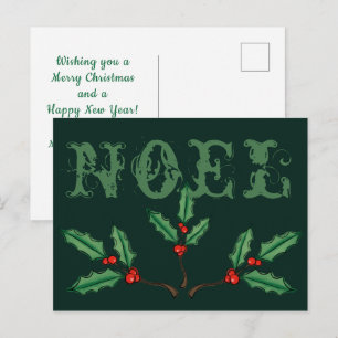 Tarjetas postales personalizadas de Navidad Noel
