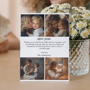 Tarjetas postales personalizadas de Pascua con col