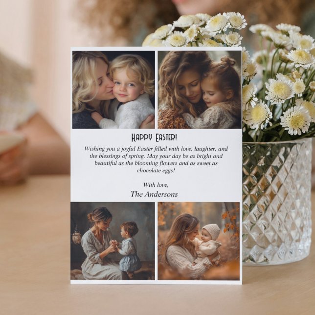 Tarjetas postales personalizadas de Pascua con col (Subido por el creador)