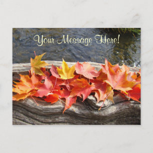 Tarjetas postales personalizadas Hojas de otoño na