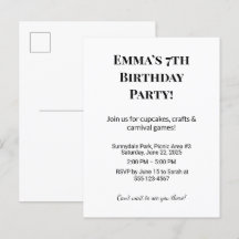 Tarjetas Postales Personalizadas para Anunciar Fie