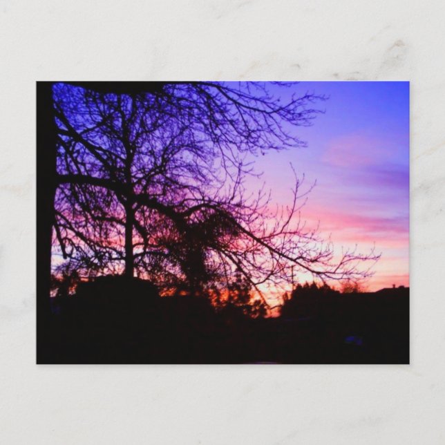 TARJETAS POSTALES - PUESTA DE SOL EN RIVERTON (Anverso)