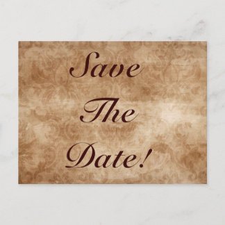 ¡Tarjetas Postales Vintage Damask Save The Date!