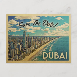 Tarjetas Postales Vintage de Dubai Save The Date