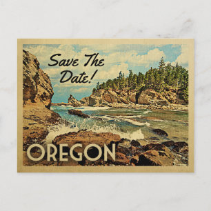 Tarjetas Postales Vintage de Oregon Save The Date