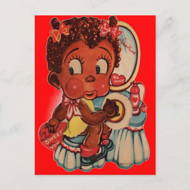 TARJETAS POSTCARDS DE AMÉRICA NEGRA - REGALOS DÍA  (Anverso)