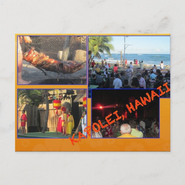 TARJETAS POSTCARDS personalizado- COLAGA HAWAII# 1 (Anverso)