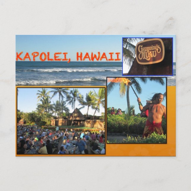 TARJETAS POSTCARDS personalizado- COLAGA HAWAII# 1 (Anverso)