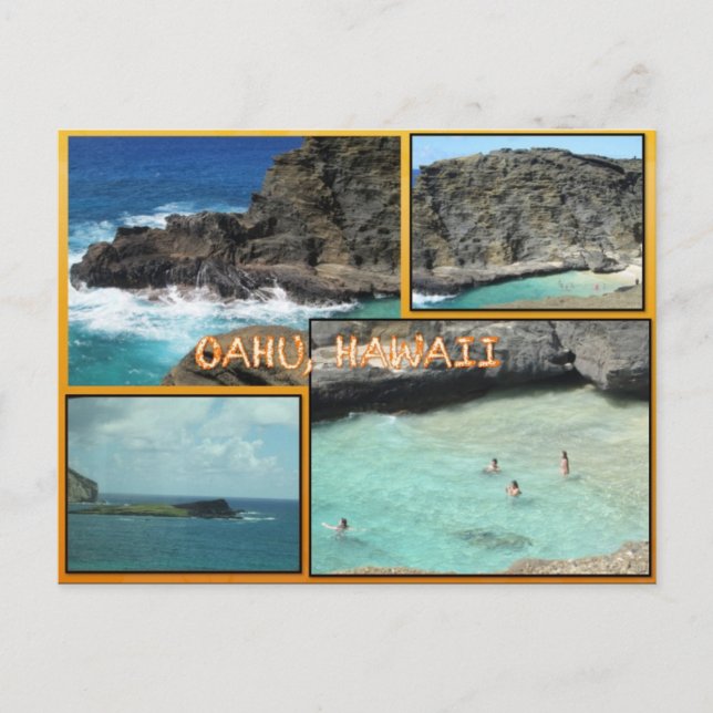 TARJETAS POSTCARDS personalizado- COLAGA HAWAII# 1 (Anverso)