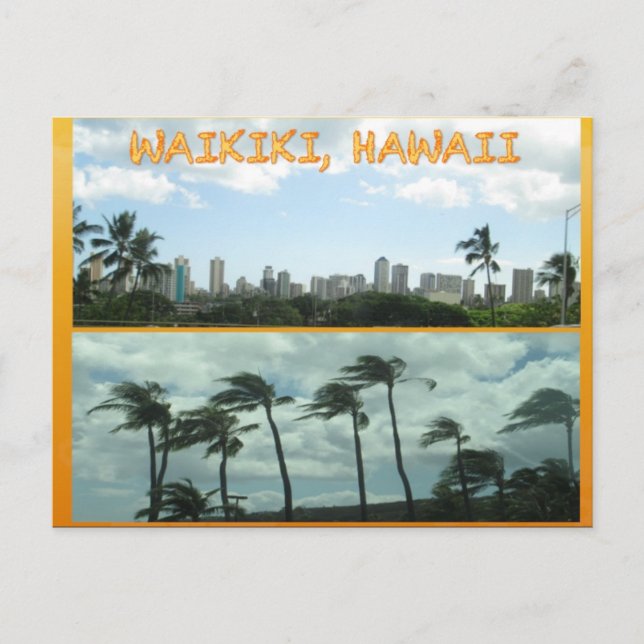 TARJETAS POSTCARDS personalizado- COLAGA HAWAII# 1 (Anverso)