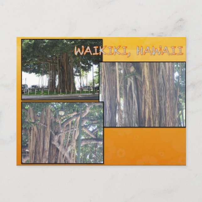 TARJETAS POSTCARDS personalizado- COLAGE HAWAII# 4 (Anverso)