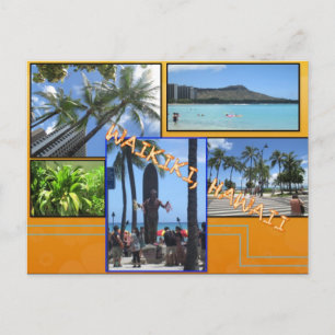 TARJETAS POSTCARDS personalizado- COLAGE HAWAII# 5