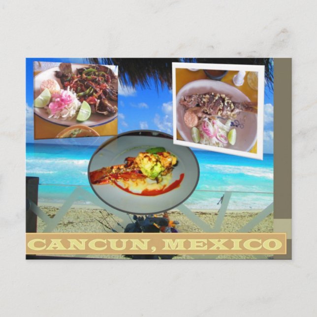 TARJETAS POSTCARDS personalizado- COLLAGE CANCUN 6 (Anverso)